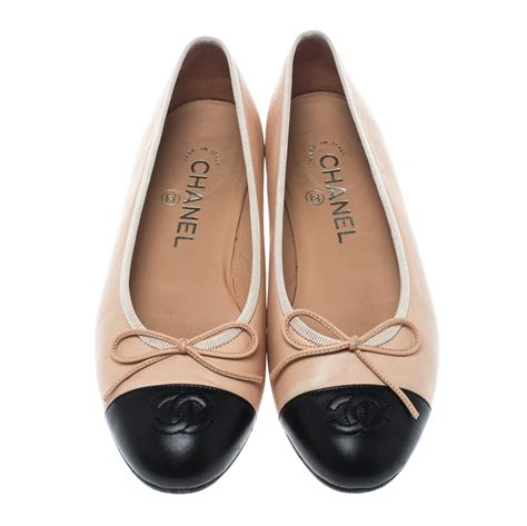 chanel two tone ballet flats price|are Chanel flats comfortable.